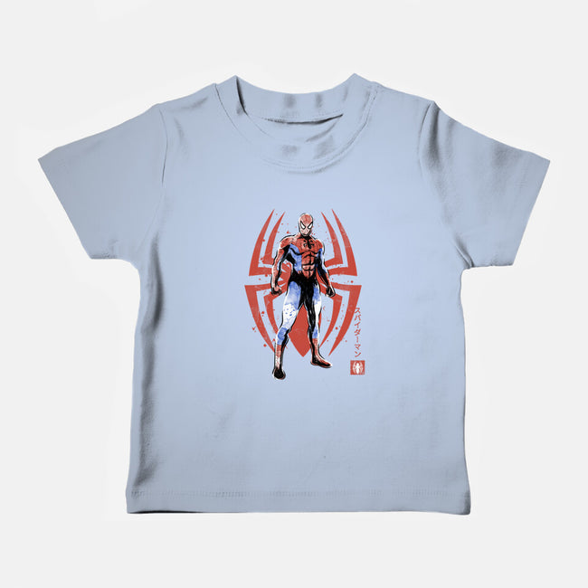 The Human Spider Sumi-e-Baby-Basic-Tee-Astrobot Invention