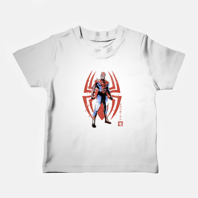 The Human Spider Sumi-e-Baby-Basic-Tee-Astrobot Invention