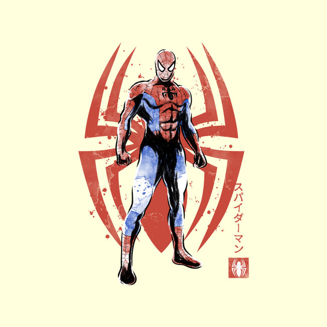 The Human Spider Sumi-e-None-Stretched-Canvas-Astrobot Invention