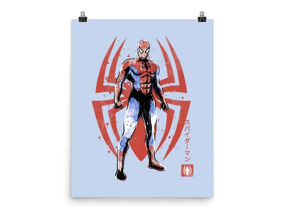 The Human Spider Sumi-e