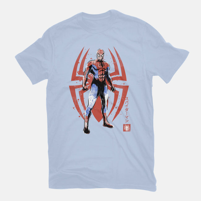 The Human Spider Sumi-e-Mens-Basic-Tee-Astrobot Invention