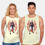 The Human Spider Sumi-e-Unisex-Basic-Tank-Astrobot Invention