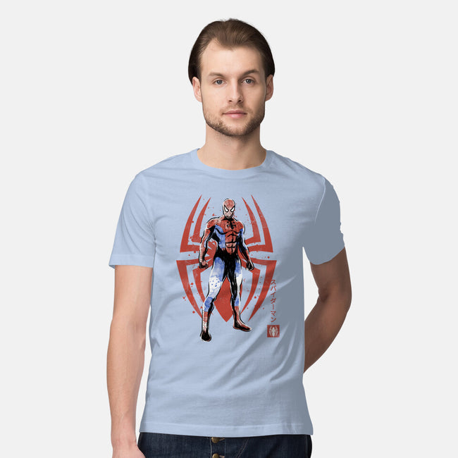 The Human Spider Sumi-e-Mens-Premium-Tee-Astrobot Invention