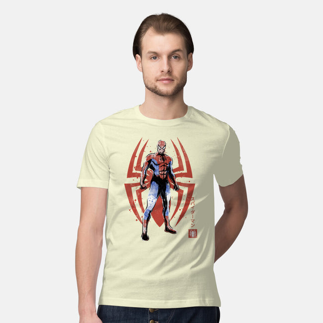 The Human Spider Sumi-e-Mens-Premium-Tee-Astrobot Invention