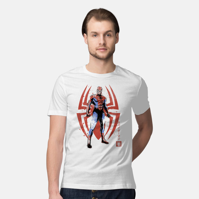 The Human Spider Sumi-e-Mens-Premium-Tee-Astrobot Invention