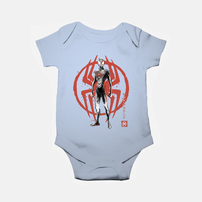 Shadow-Spider Sumi-E-Baby-Basic-Onesie-Astrobot Invention