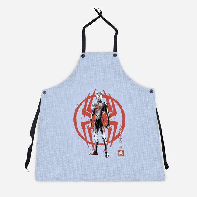 Shadow-Spider Sumi-E-Unisex-Kitchen-Apron-Astrobot Invention