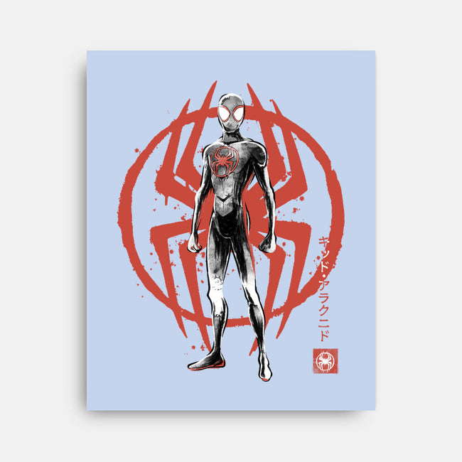 Shadow-Spider Sumi-E-None-Stretched-Canvas-Astrobot Invention