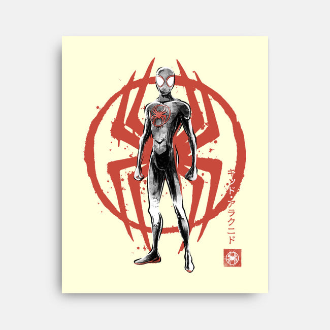 Shadow-Spider Sumi-E-None-Stretched-Canvas-Astrobot Invention