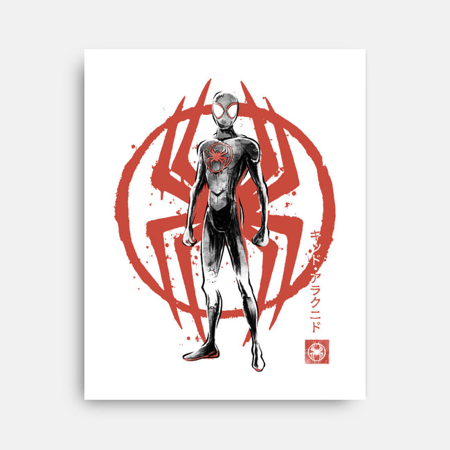 Shadow-Spider Sumi-E-None-Stretched-Canvas-Astrobot Invention