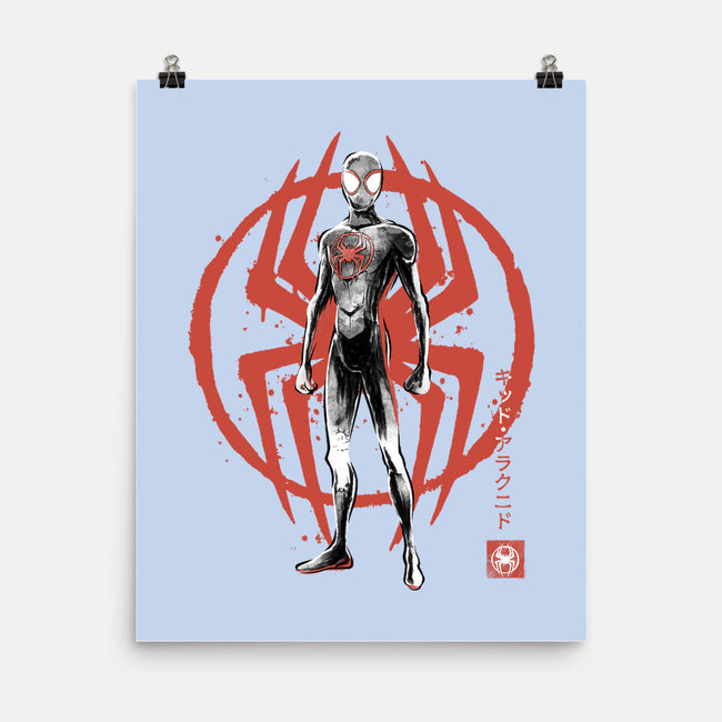 Shadow-Spider Sumi-E-None-Matte-Poster-Astrobot Invention