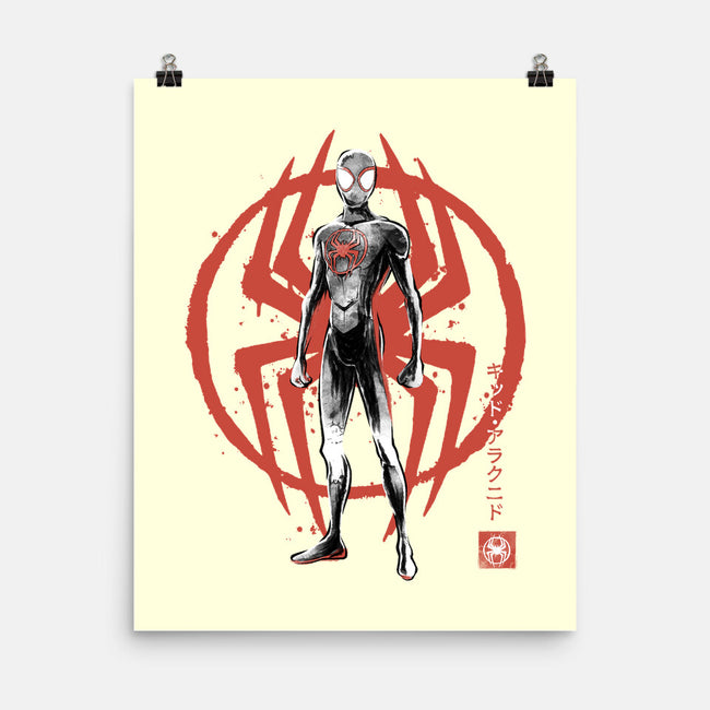 Shadow-Spider Sumi-E-None-Matte-Poster-Astrobot Invention