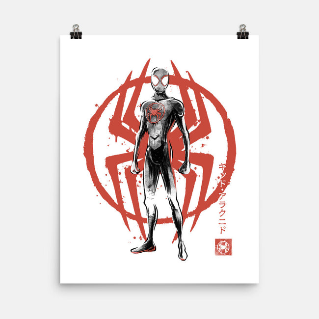 Shadow-Spider Sumi-E-None-Matte-Poster-Astrobot Invention