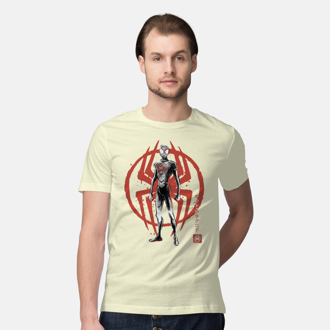 Shadow-Spider Sumi-E-Mens-Premium-Tee-Astrobot Invention