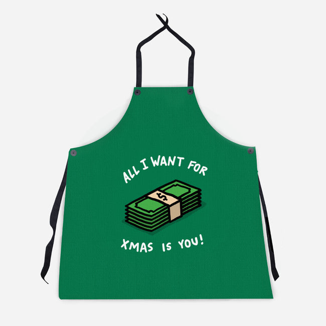 All I Want For Xmas Is-Unisex-Kitchen-Apron-rodrigobhz