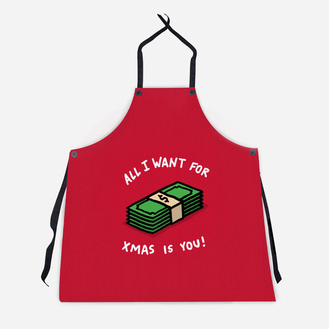 All I Want For Xmas Is-Unisex-Kitchen-Apron-rodrigobhz