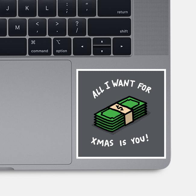 All I Want For Xmas Is-None-Glossy-Sticker-rodrigobhz