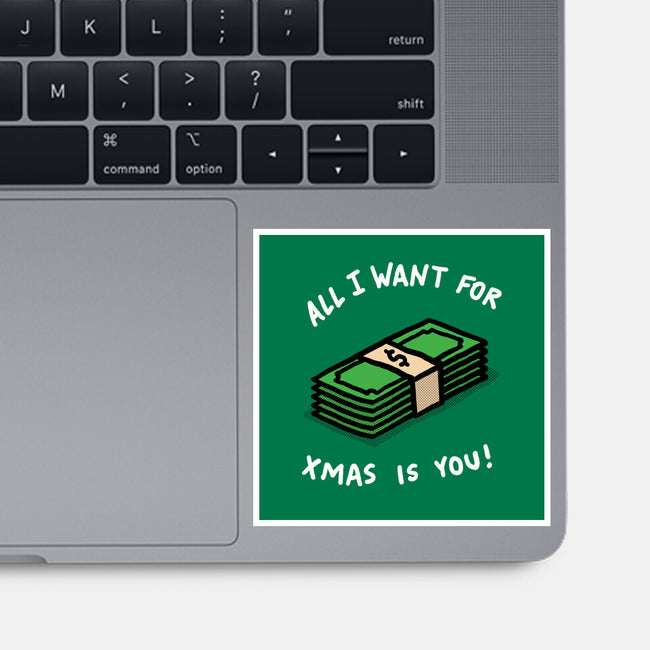 All I Want For Xmas Is-None-Glossy-Sticker-rodrigobhz