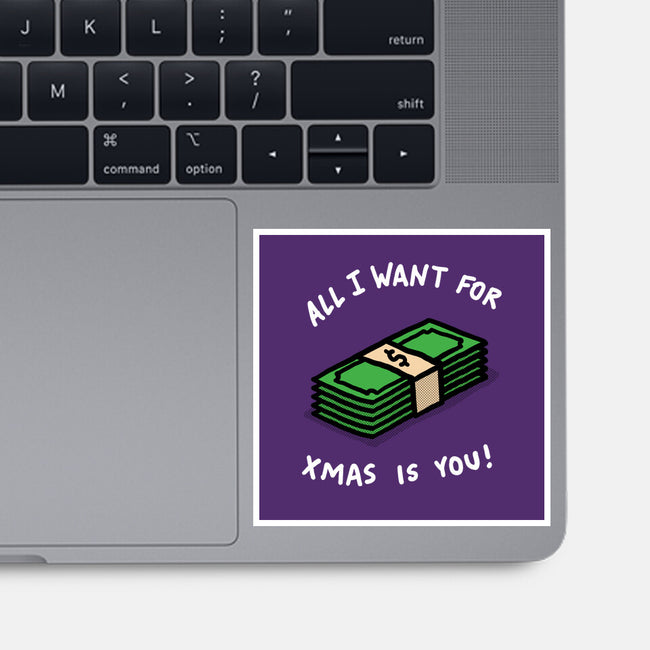 All I Want For Xmas Is-None-Glossy-Sticker-rodrigobhz