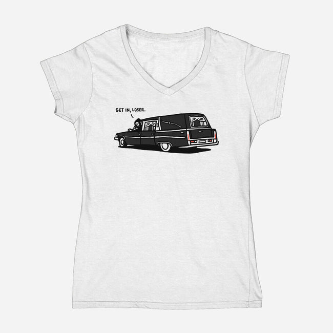 Get In Loser-Womens-V-Neck-Tee-rodrigobhz
