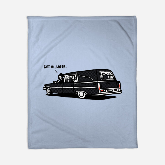 Get In Loser-None-Fleece-Blanket-rodrigobhz
