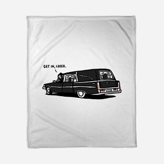 Get In Loser-None-Fleece-Blanket-rodrigobhz