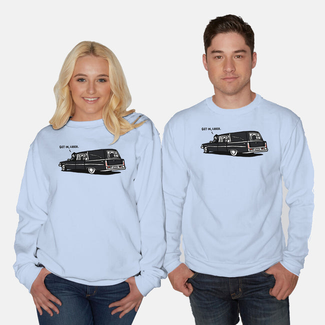 Get In Loser-Unisex-Crew Neck-Sweatshirt-rodrigobhz