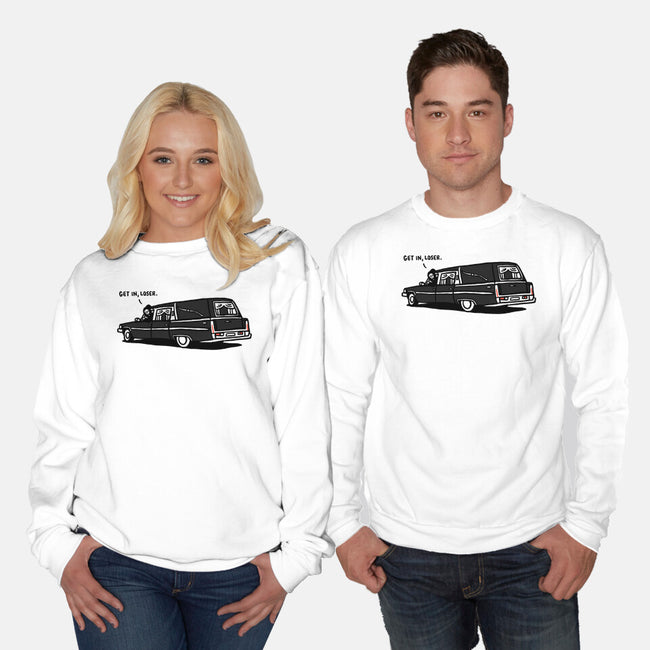 Get In Loser-Unisex-Crew Neck-Sweatshirt-rodrigobhz