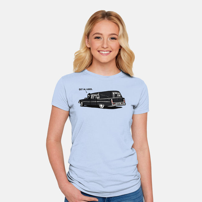 Get In Loser-Womens-Fitted-Tee-rodrigobhz