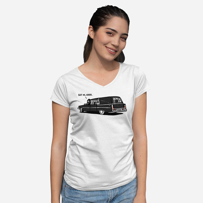 Get In Loser-Womens-V-Neck-Tee-rodrigobhz