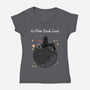 Le Petit Dark Lord Of The Sith-Womens-V-Neck-Tee-rodrigobhz