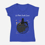 Le Petit Dark Lord Of The Sith-Womens-V-Neck-Tee-rodrigobhz