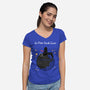 Le Petit Dark Lord Of The Sith-Womens-V-Neck-Tee-rodrigobhz