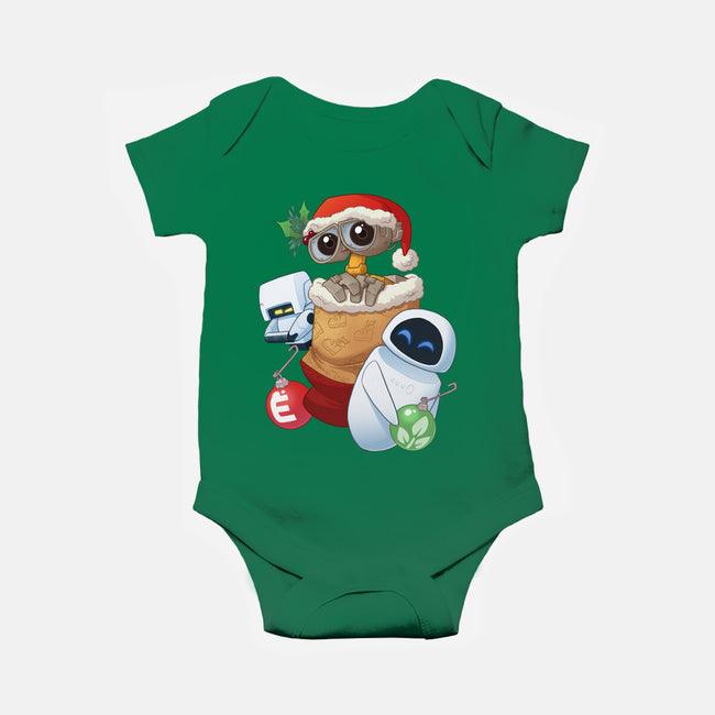 Stocking Stuffer Robot Friends-Baby-Basic-Onesie-DoOomcat