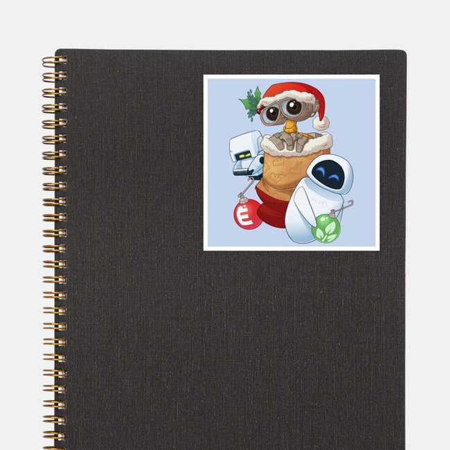 Stocking Stuffer Robot Friends-None-Glossy-Sticker-DoOomcat