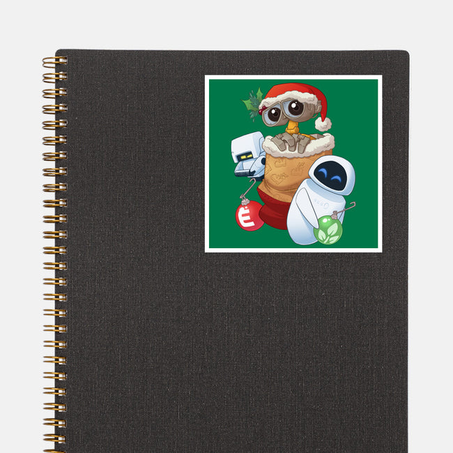 Stocking Stuffer Robot Friends-None-Glossy-Sticker-DoOomcat