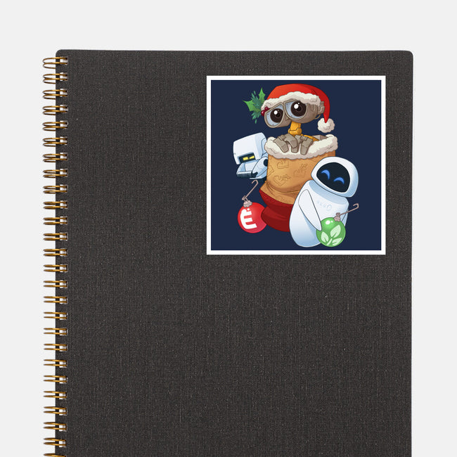 Stocking Stuffer Robot Friends-None-Glossy-Sticker-DoOomcat