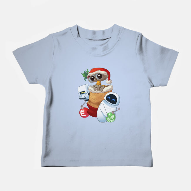 Stocking Stuffer Robot Friends-Baby-Basic-Tee-DoOomcat