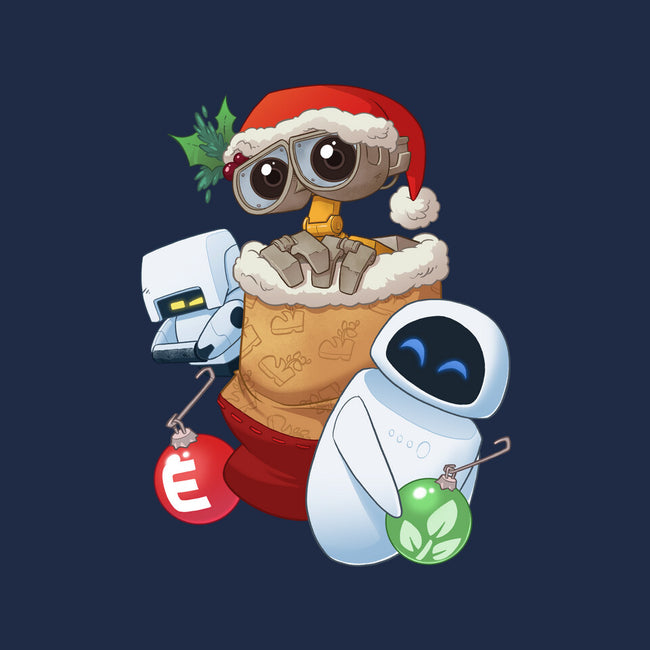 Stocking Stuffer Robot Friends-Womens-V-Neck-Tee-DoOomcat