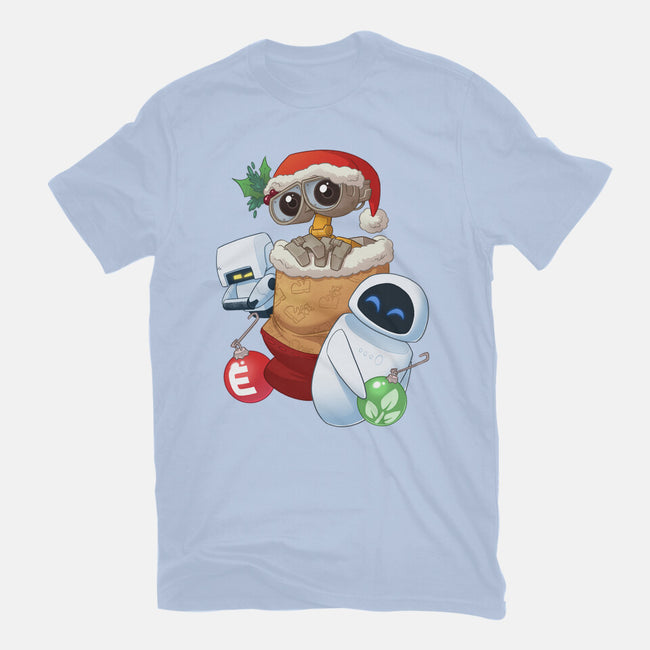 Stocking Stuffer Robot Friends-Mens-Basic-Tee-DoOomcat