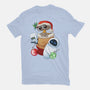 Stocking Stuffer Robot Friends-Womens-Fitted-Tee-DoOomcat