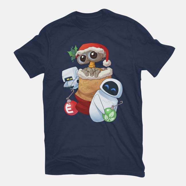 Stocking Stuffer Robot Friends-Womens-Fitted-Tee-DoOomcat