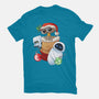 Stocking Stuffer Robot Friends-Womens-Fitted-Tee-DoOomcat