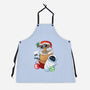 Stocking Stuffer Robot Friends-Unisex-Kitchen-Apron-DoOomcat