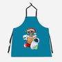 Stocking Stuffer Robot Friends-Unisex-Kitchen-Apron-DoOomcat