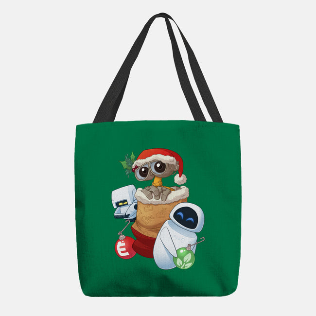 Stocking Stuffer Robot Friends-None-Basic Tote-Bag-DoOomcat