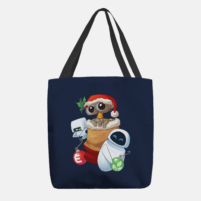 Stocking Stuffer Robot Friends-None-Basic Tote-Bag-DoOomcat