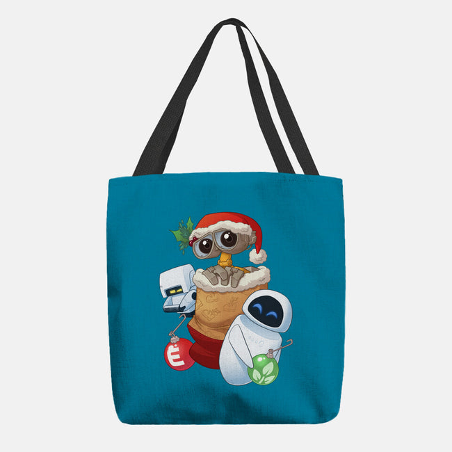 Stocking Stuffer Robot Friends-None-Basic Tote-Bag-DoOomcat
