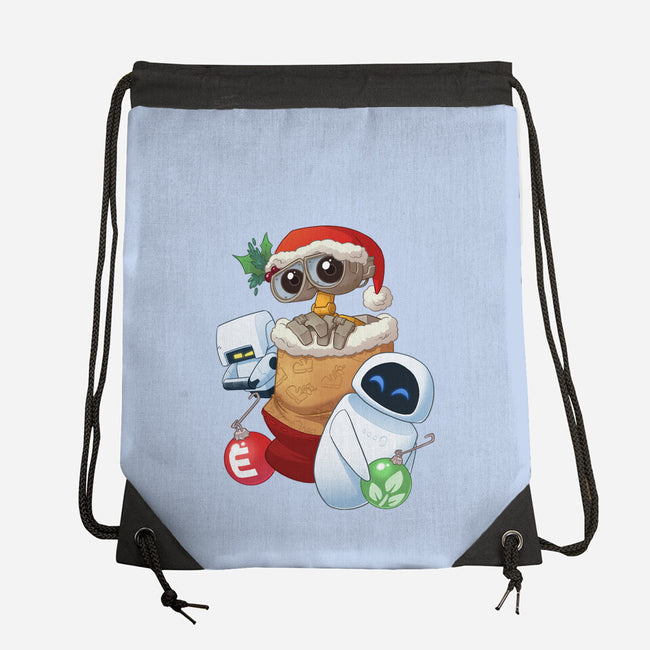 Stocking Stuffer Robot Friends-None-Drawstring-Bag-DoOomcat