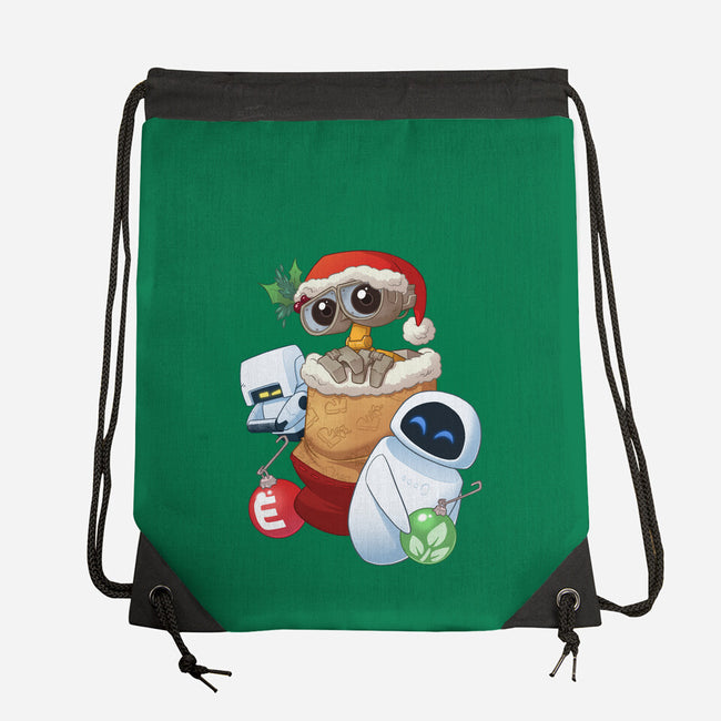 Stocking Stuffer Robot Friends-None-Drawstring-Bag-DoOomcat